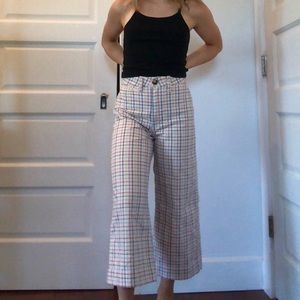 Madewell colorful plaid pants!! 🌈👖